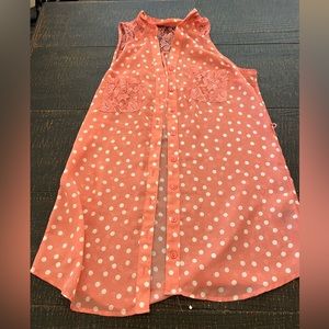 Women’s Light Pink Button Up Top